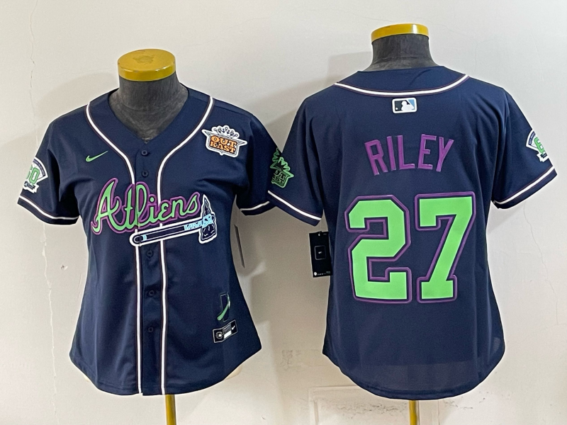 women 2026 Atlanta Braves #27 Riley blue Game Nike MLB Jersey 0727001